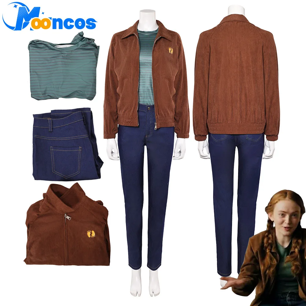 Max Mayfield Cosplay Jacket Suits Top Pants Women 2025 TV ST 5 Party Disguise Halloween Costume Carnival Roleplay Outfits Suit
Max Mayfield Cosplay Jacket Suits Top Pants Women 2025 TV ST 5 Party Disguise Halloween Costume Carnival Roleplay Outfits Suit