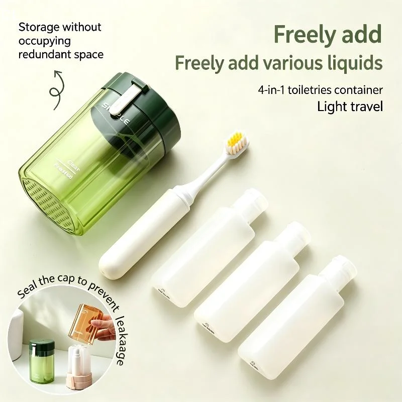 AttireTrovePlastic 4 In 1 Travel Bottle Set Refillable Leak-proof Travel Tube Sets Space Saving Liquid Dispenser Bottle Lotion
AttireTrovePlastic 4 In 1 Travel Bottle Set Refillable Leak-proof Travel Tube Sets Space Saving Liquid Dispenser Bottle Lotion