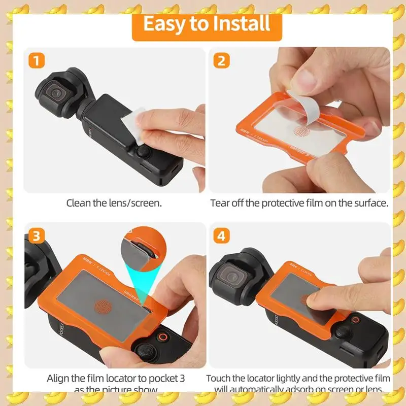 A45U AR Tempered Glass Film For Osmo Pocket 3 Screen Protective Cover Lens Film Anti-Scratch With Film Locator
A45U AR Tempered Glass Film For Osmo Pocket 3 Screen Protective Cover Lens Film Anti-Scratch With Film Locator