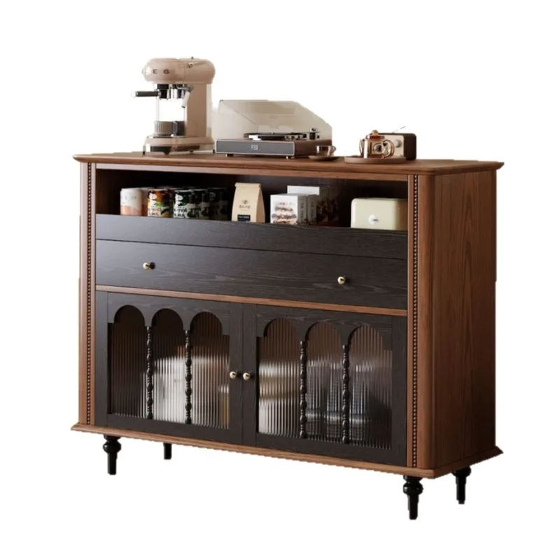 Solid wood medieval retro style dining side against the wall integrated home kitchen living room wine cabinet storage coffee sto
Solid wood medieval retro style dining side against the wall integrated home kitchen living room wine cabinet storage coffee sto