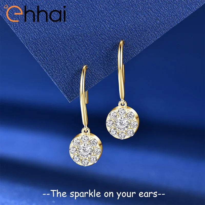 Ehhai Full Round Cut Moissanite Delicate Piercing Hook Stud Earrings for Women Real 925 Sterling Silver Fine Jewelry Gift Aretes
Ehhai Full Round Cut Moissanite Delicate Piercing Hook Stud Earrings for Women Real 925 Sterling Silver Fine Jewelry Gift Aretes