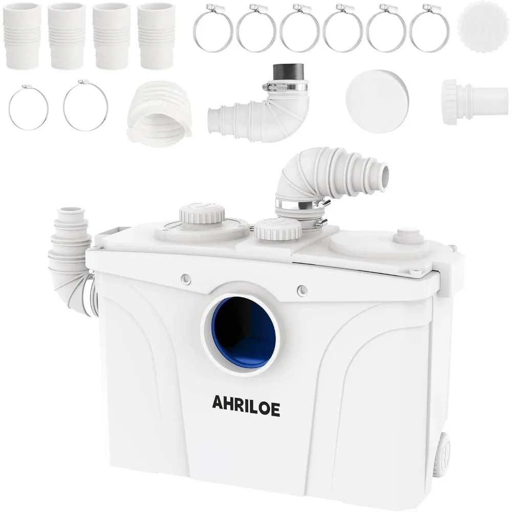 Bestseller900W Macerator Pump, Macerating Toilet System with 2 Outlets/5 Inlets, Sewage Pump for Basement, Sink, Toilet, Laundry
Bestseller900W Macerator Pump, Macerating Toilet System with 2 Outlets/5 Inlets, Sewage Pump for Basement, Sink, Toilet, Laundry