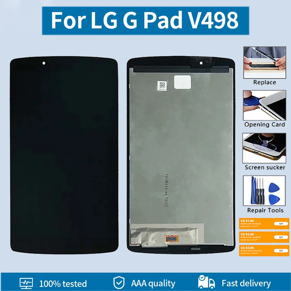 ЖК-дисплей AAAA +++ для LG G Pad 2 8,0 дюйма V498, цифровой преобразователь с сенсорным экраном для LG G Pad II, Wi-Fi V495, V496, V497, ЖК-дисплей в сборе
ЖК-дисплей AAAA +++ для LG G Pad 2 8,0 дюйма V498, цифровой преобразователь с сенсорным экраном для LG G Pad II, Wi-Fi V495, V496, V497, ЖК-дисплей в сборе