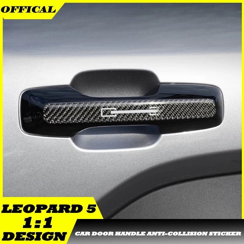 Fit for BYD Leopard 5 Car Door Handle Anti-collision Sticker Modified Carbon Fiber Pattern Car Door Handle Protection Sticker
Fit for BYD Leopard 5 Car Door Handle Anti-collision Sticker Modified Carbon Fiber Pattern Car Door Handle Protection Sticker