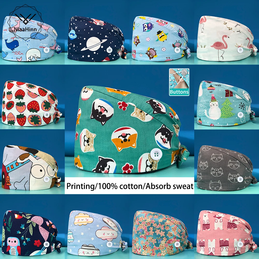 Medical Clinic Accessories Uniform Nurse Man High Quality Wholesale Printing Cotton Scrubs Caps Hospital Doctor Nursing Work Hat
Medical Clinic Accessories Uniform Nurse Man High Quality Wholesale Printing Cotton Scrubs Caps Hospital Doctor Nursing Work Hat