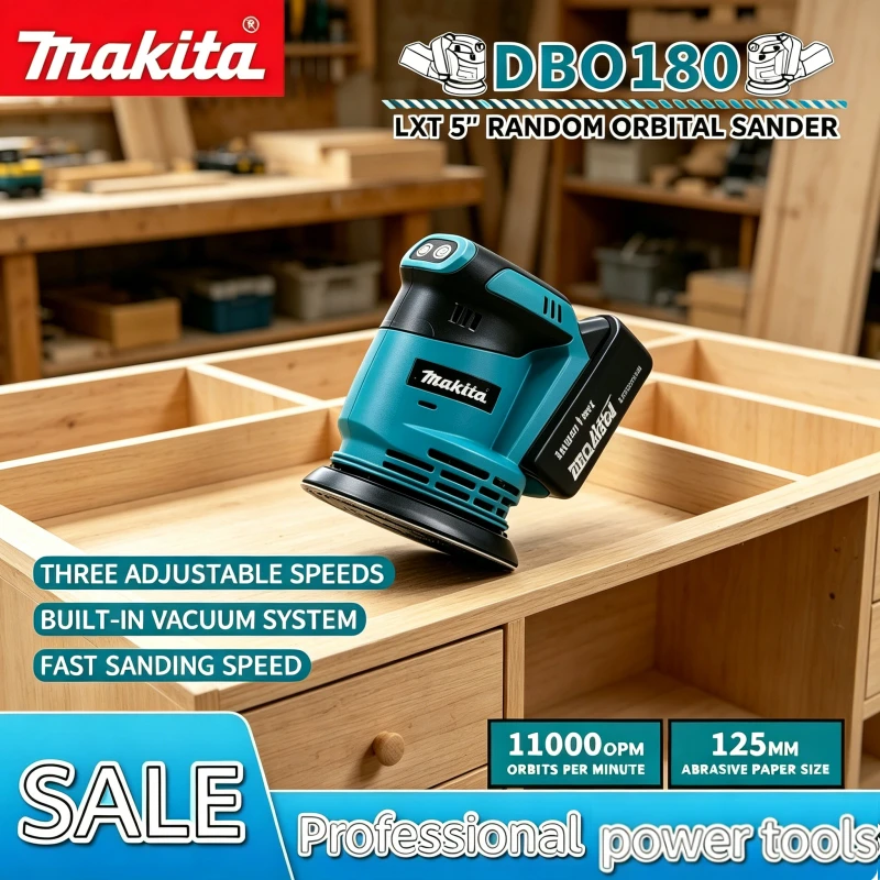 Makita Cordless Rechargeable Sander Makita DBO180Z Brushless Random Orbital Disc Tool for Woodworking Sanding Polishing Putty
Makita Cordless Rechargeable Sander Makita DBO180Z Brushless Random Orbital Disc Tool for Woodworking Sanding Polishing Putty