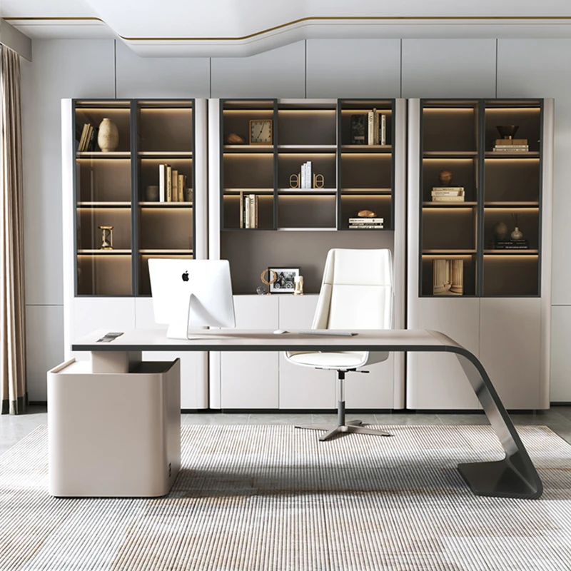 Executive Office Work Desk Wooden Table Pullout Under Appoint Storage Reception Work Desk Desktop Tavolo Lavoro Luxury Furniture
Executive Office Work Desk Wooden Table Pullout Under Appoint Storage Reception Work Desk Desktop Tavolo Lavoro Luxury Furniture