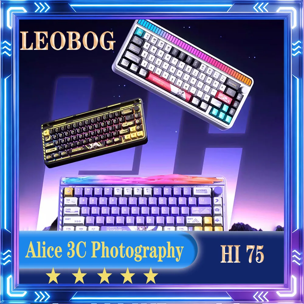 LEOBOG Hi65 Mechanical Keyboard Wireless Bluetooth RGB Low Latency Esports Game Keyboard with Multi-function Knob Hot-swap Gifts
LEOBOG Hi65 Mechanical Keyboard Wireless Bluetooth RGB Low Latency Esports Game Keyboard with Multi-function Knob Hot-swap Gifts