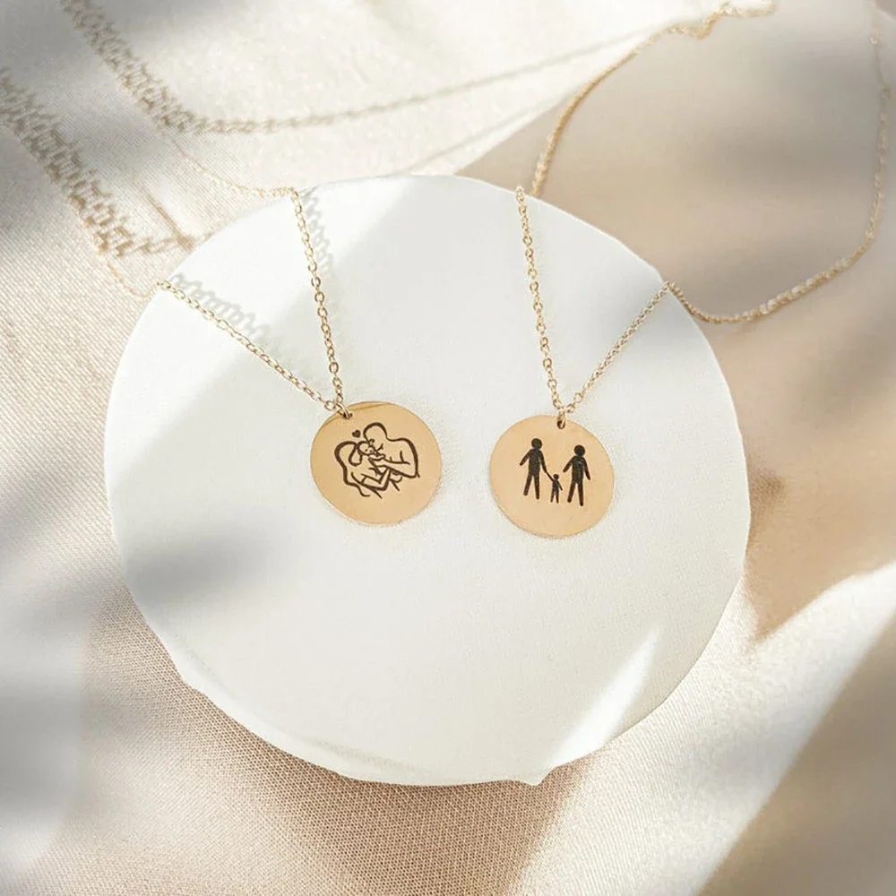 Mini-World Family Engraved Necklace Personalized Jewelry Mom and Baby Stainless Steel Personalized Necklace Friendship Gift
Mini-World Family Engraved Necklace Personalized Jewelry Mom and Baby Stainless Steel Personalized Necklace Friendship Gift