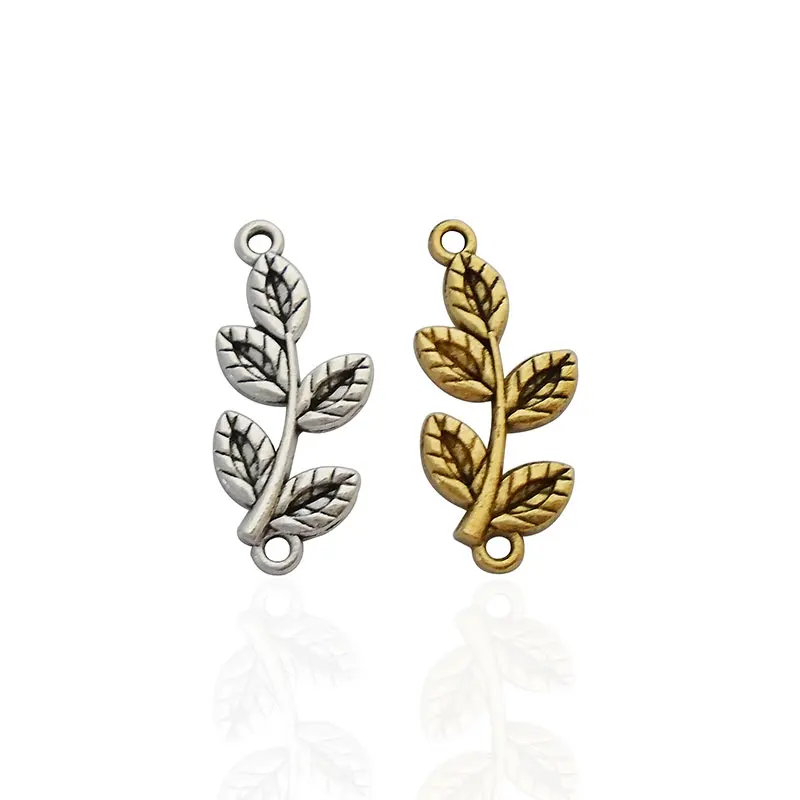 10 x Tibetan Silver/Gold Color Tree Branch Leaf Connectors Charms Pendants For Jewelry Necklace DIY Accessorie 27x12mm
10 x Tibetan Silver/Gold Color Tree Branch Leaf Connectors Charms Pendants For Jewelry Necklace DIY Accessorie 27x12mm