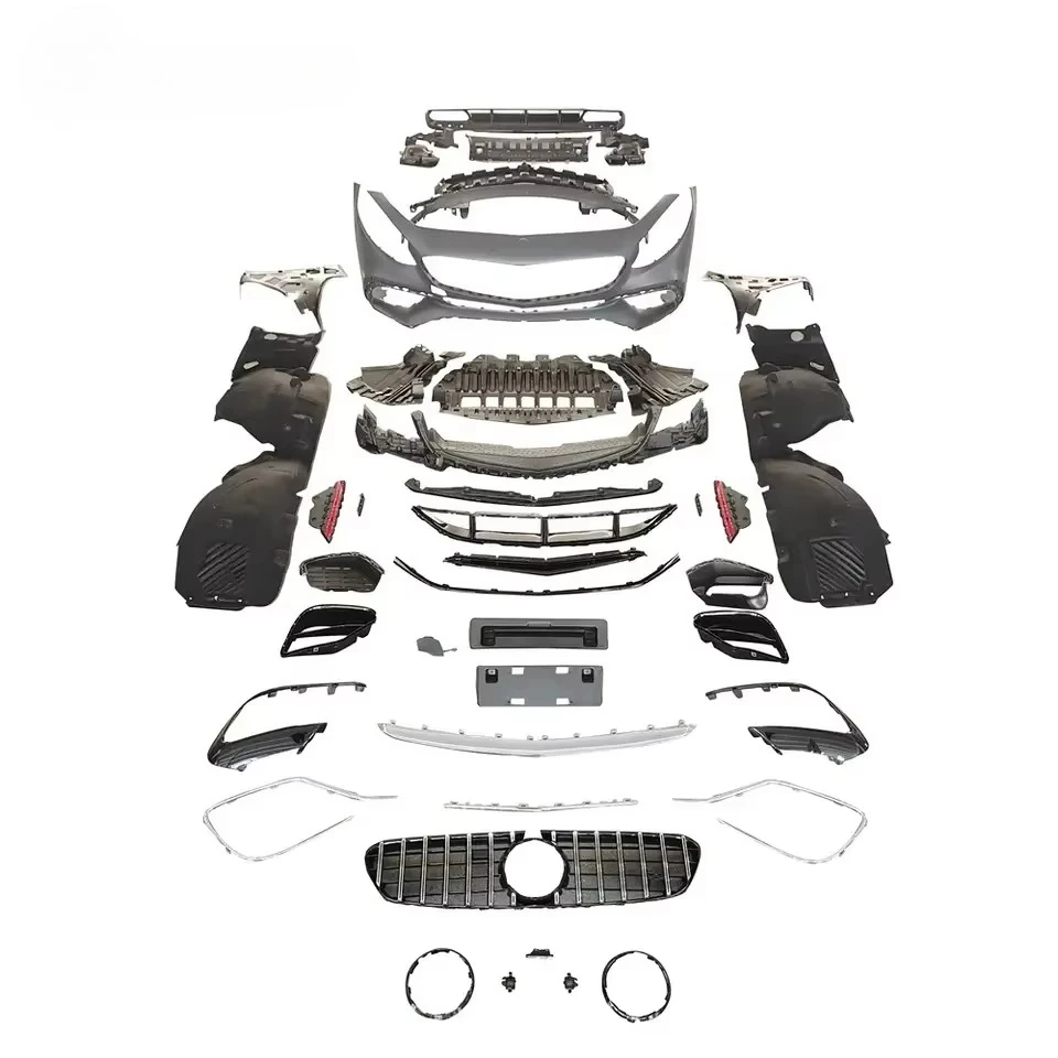 For S Class Coupe C217 S63 Body Kit Include Front Bumper Rear Diffuser Exhaust Tips Grille Kit
For S Class Coupe C217 S63 Body Kit Include Front Bumper Rear Diffuser Exhaust Tips Grille Kit