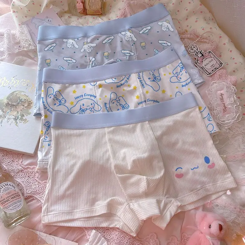 Sanrio Cinnamoroll мужские милые Креативные персонализированные мягкие дышащие трусы-боксеры из ледяного шелка со средней талией и мультяшным принтом, праздничный подарок
Sanrio Cinnamoroll мужские милые Креативные персонализированные мягкие дышащие трусы-боксеры из ледяного шелка со средней талией и мультяшным принтом, праздничный подарок