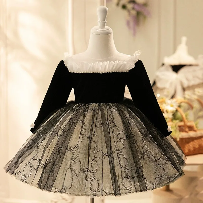 Spring children's princess dress for girls party dresses kids birthday evening host piano clothing
Spring children's princess dress for girls party dresses kids birthday evening host piano clothing