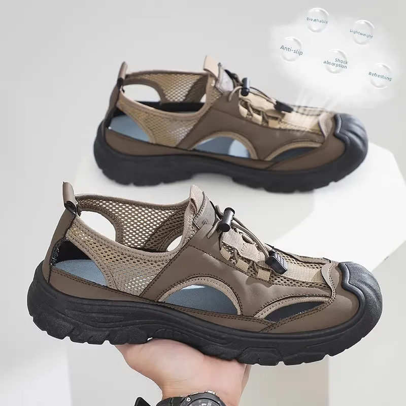 Men's Summer New Beach Shoes Breathable Comfortable Anti-slip Outdoor Slip-On Clog Shoes Dad Sandals EVA Material All-Match
Men's Summer New Beach Shoes Breathable Comfortable Anti-slip Outdoor Slip-On Clog Shoes Dad Sandals EVA Material All-Match