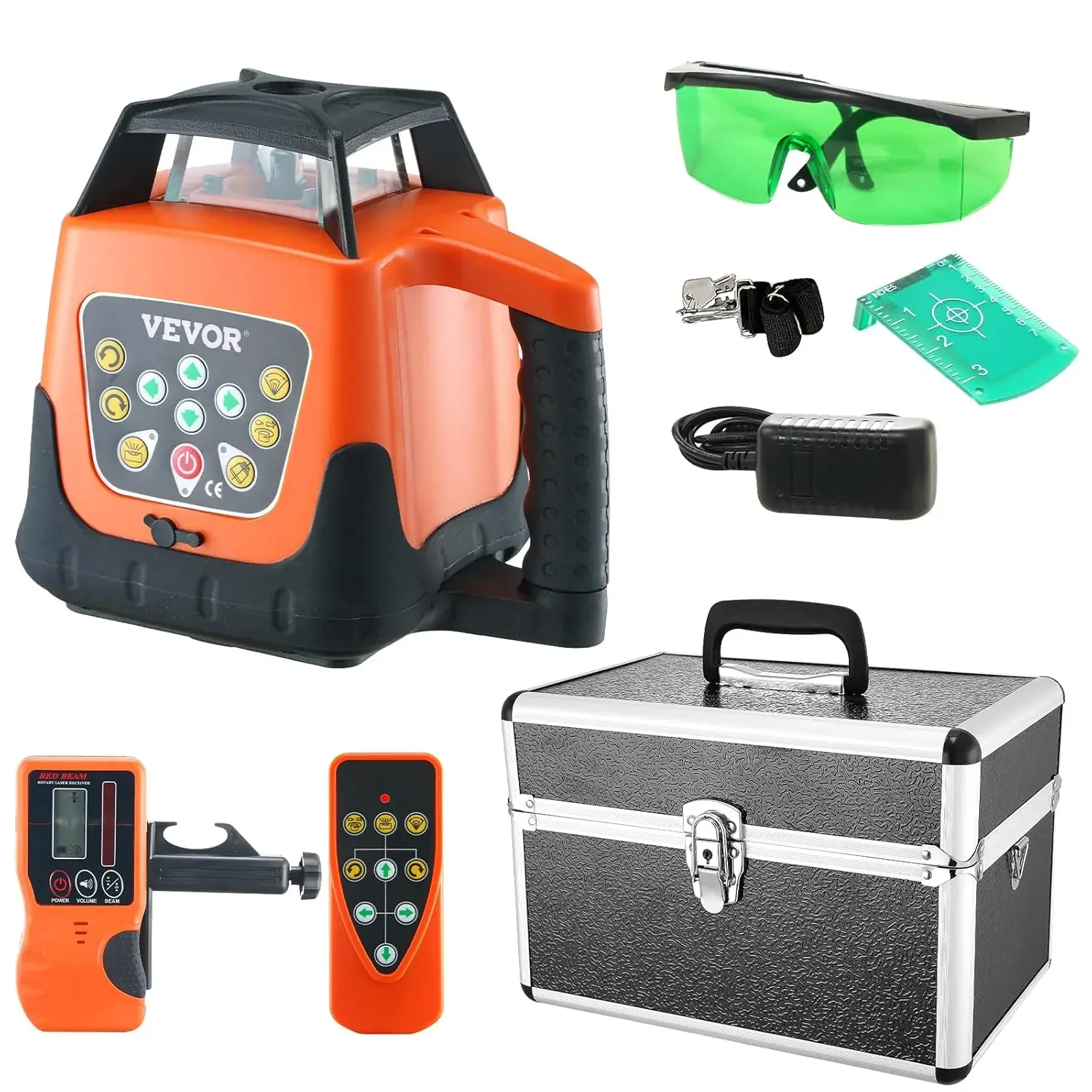 Rotary Laser Level 2000ft,360 Degree Self Leveling Green Cross Line Laser,5 Rotation Speeds&4 Scanning Angles Adjustment
Rotary Laser Level 2000ft,360 Degree Self Leveling Green Cross Line Laser,5 Rotation Speeds&4 Scanning Angles Adjustment