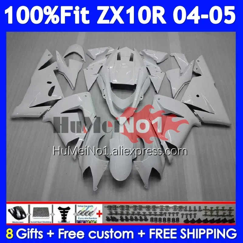 Injection Body For KAWASAKI NINJA ZX-10 ZX 10R All white 10 R ZX10R 04 05 216No.4 1000CC ZX1000 CC ZX-10R 2004 2005 Fairing
Injection Body For KAWASAKI NINJA ZX-10 ZX 10R All white 10 R ZX10R 04 05 216No.4 1000CC ZX1000 CC ZX-10R 2004 2005 Fairing