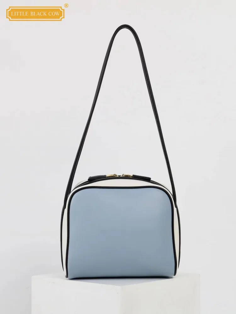 Designer Retro Women Office Handbag Soft Leather Single Shoulder Bucket Bag Split Leather Mixed Color Multi Functional Crossbody
Designer Retro Women Office Handbag Soft Leather Single Shoulder Bucket Bag Split Leather Mixed Color Multi Functional Crossbody