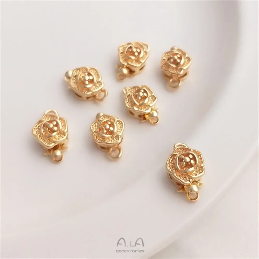 14K Gold Plated Rose insert buckle handmade DIY crystal pearl necklace connection end buckle jewelry accessories
14K Gold Plated Rose insert buckle handmade DIY crystal pearl necklace connection end buckle jewelry accessories