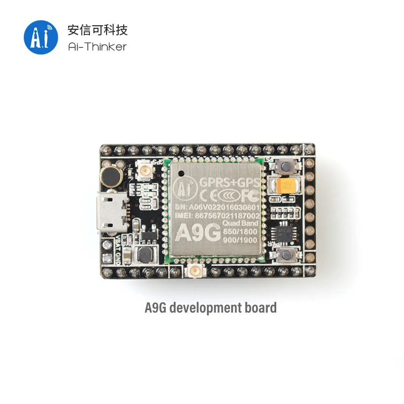 Ai Thinker Small Size GSM Module GPRS GPS Positioning Module GPS Chip A9G Development Board
Ai Thinker Small Size GSM Module GPRS GPS Positioning Module GPS Chip A9G Development Board