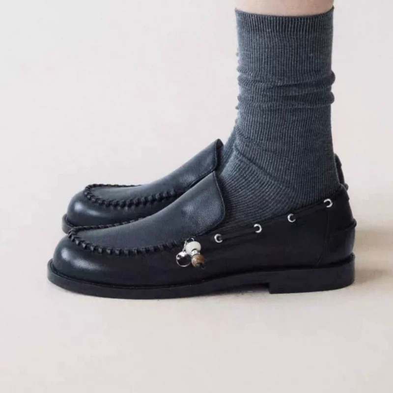 Pendant Shoes Decoration for Womens Round Toes Flat Heels Sewing Lines Female Loafers Shallow Zapatos De Mujer Solid Chassure
Pendant Shoes Decoration for Womens Round Toes Flat Heels Sewing Lines Female Loafers Shallow Zapatos De Mujer Solid Chassure