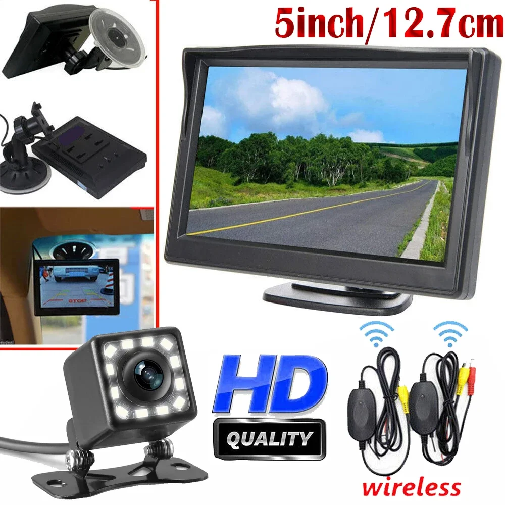 Wireless Car Styling 5 inch TFT LCD Screen Car Monitor Display for Rear View Reverse Backup Camera Car TV Display
Wireless Car Styling 5 inch TFT LCD Screen Car Monitor Display for Rear View Reverse Backup Camera Car TV Display