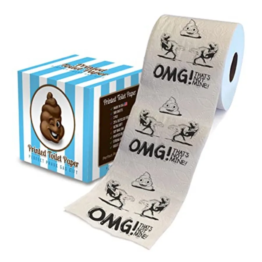 Dinosaur T-Rex Printed Toilet Paper Gag Gift Dinosaur Funny Toilet Paper Roll For Prank, Surprise, Bathroom Decor, Novelty Gift
Dinosaur T-Rex Printed Toilet Paper Gag Gift Dinosaur Funny Toilet Paper Roll For Prank, Surprise, Bathroom Decor, Novelty Gift