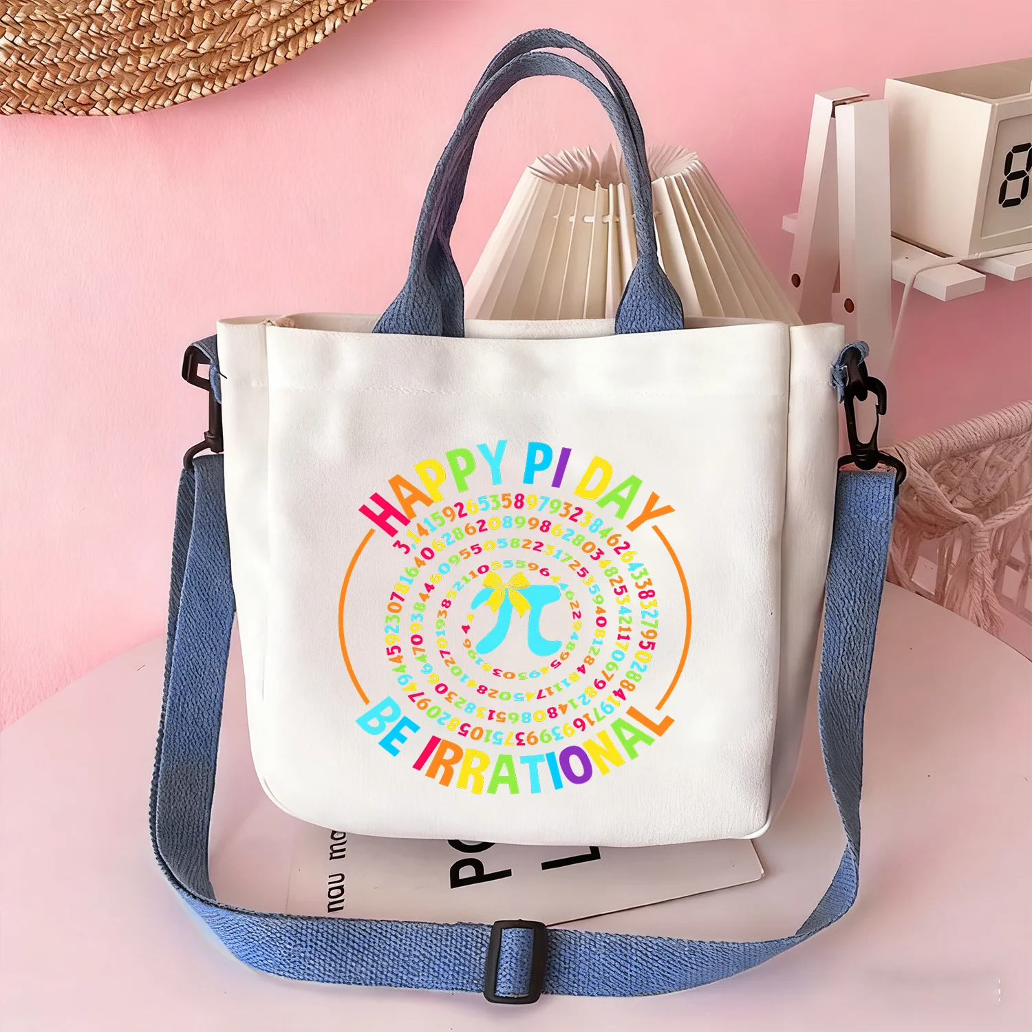 "Happy Pi Day" Themed Handbags, Crossbody Bags, and Stylish Totes—Ideal for Travel, Vacations, and Cosmetic Storage
"Happy Pi Day" Themed Handbags, Crossbody Bags, and Stylish Totes—Ideal for Travel, Vacations, and Cosmetic Storage