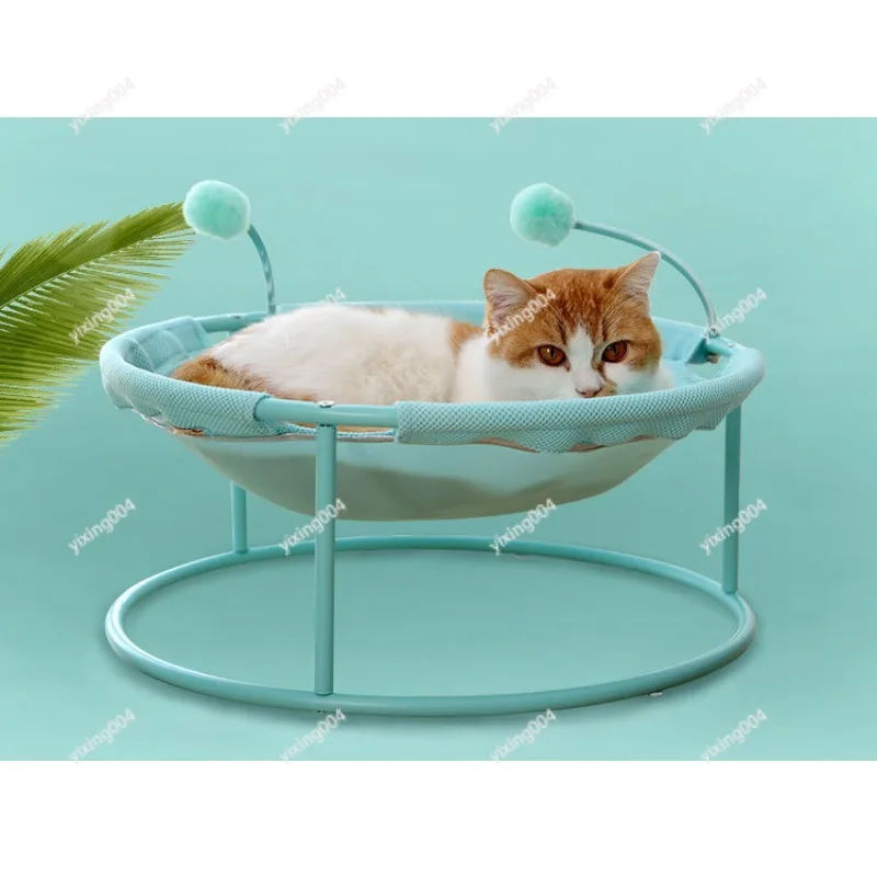 Breathable Detachable Cat Hammock Washable Four Seasons Pet Bed With Teaser Wand
Breathable Detachable Cat Hammock Washable Four Seasons Pet Bed With Teaser Wand