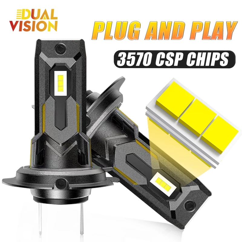300W H7 LED Headlights Canbus Powerful 30000LM High Low Beam 3570 CSP Chip Mize Size Auto Fog Lights 6000K White Plug&Play
300W H7 LED Headlights Canbus Powerful 30000LM High Low Beam 3570 CSP Chip Mize Size Auto Fog Lights 6000K White Plug&Play