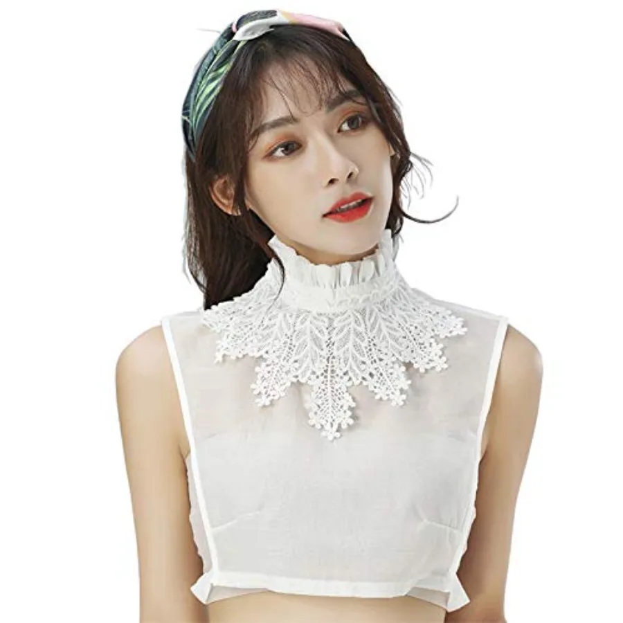 Women Half Shirt Collar, Detachable Fake Collar Faux Collar for Blouse Hoodie Sweater Coat
Women Half Shirt Collar, Detachable Fake Collar Faux Collar for Blouse Hoodie Sweater Coat