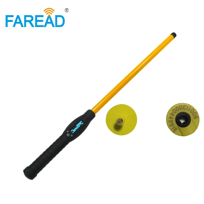 134.2kHz FDX-B HDX RFID Stick Reader Robust Scanner for Cattle Livestock Herd Management
134.2kHz FDX-B HDX RFID Stick Reader Robust Scanner for Cattle Livestock Herd Management