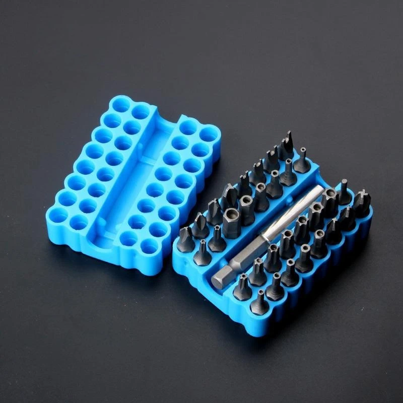 1PC 32 Holes Drill Bit Holder, 6.35mm Hex Shank Screwdriver Bit Organizer, Portable Storage Box for Drill Bits
1PC 32 Holes Drill Bit Holder, 6.35mm Hex Shank Screwdriver Bit Organizer, Portable Storage Box for Drill Bits