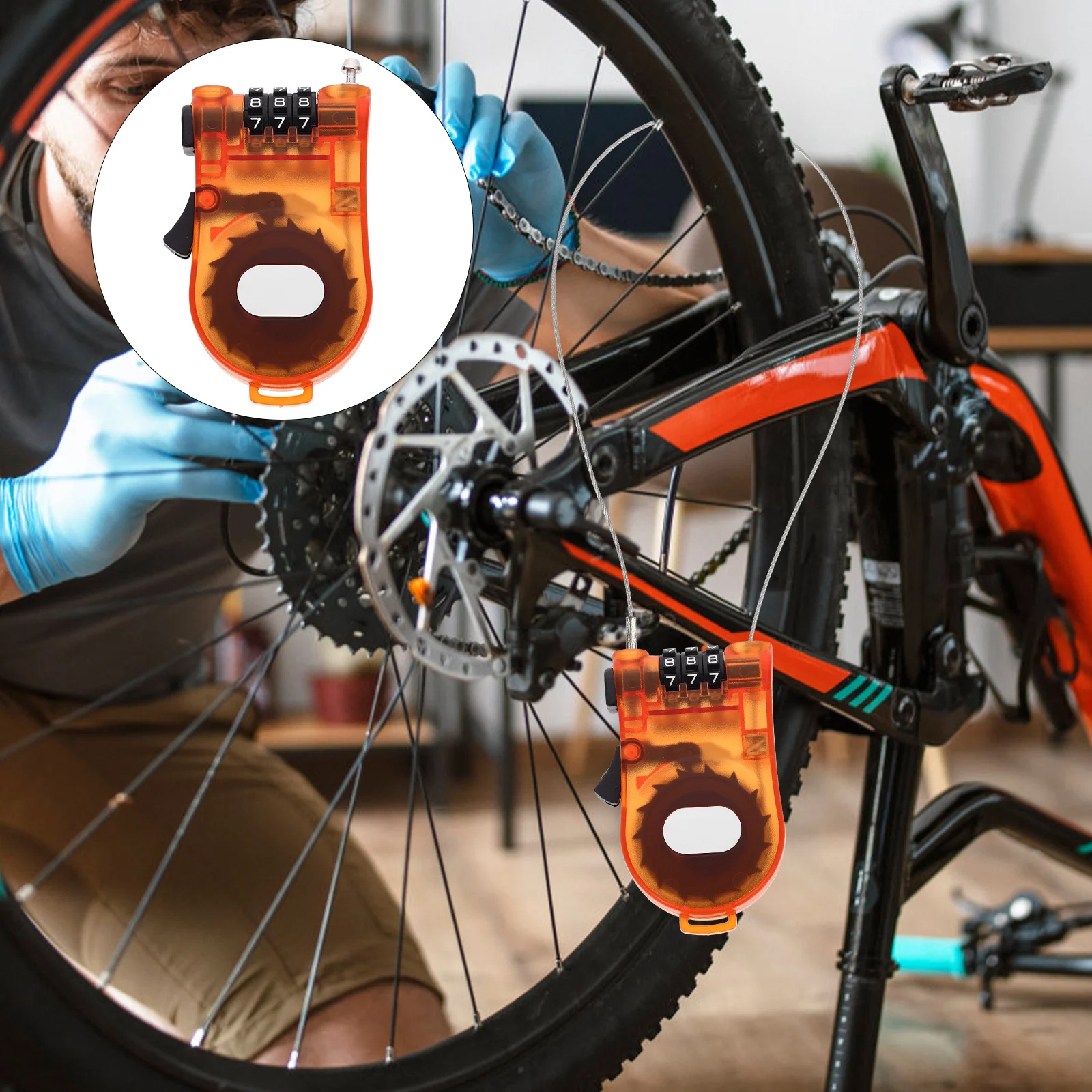 Bicycle Anti-Theft Lock Plastic Cable Lock For Snowboard Bike Scooter Portable Password Security Compact Retractable Sports Gear 
Bicycle Anti-Theft Lock Plastic Cable Lock For Snowboard Bike Scooter Portable Password Security Compact Retractable Sports Gear