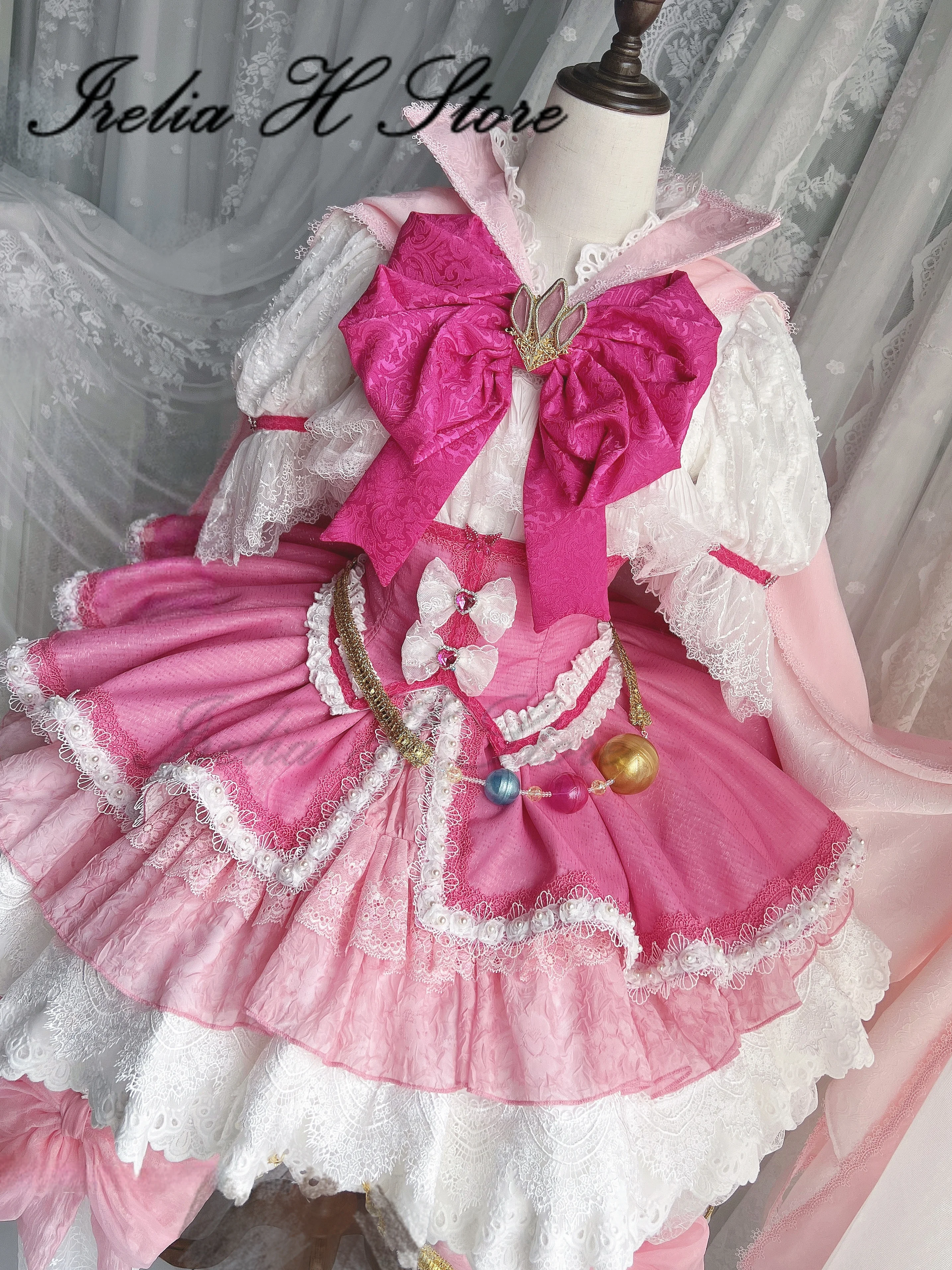 Irelia H Asahina Mirai Cosplay Costume women Anime lolita dress Cure Miracle Luxury Edition Halloween Dresses Custom size made
Irelia H Asahina Mirai Cosplay Costume women Anime lolita dress Cure Miracle Luxury Edition Halloween Dresses Custom size made