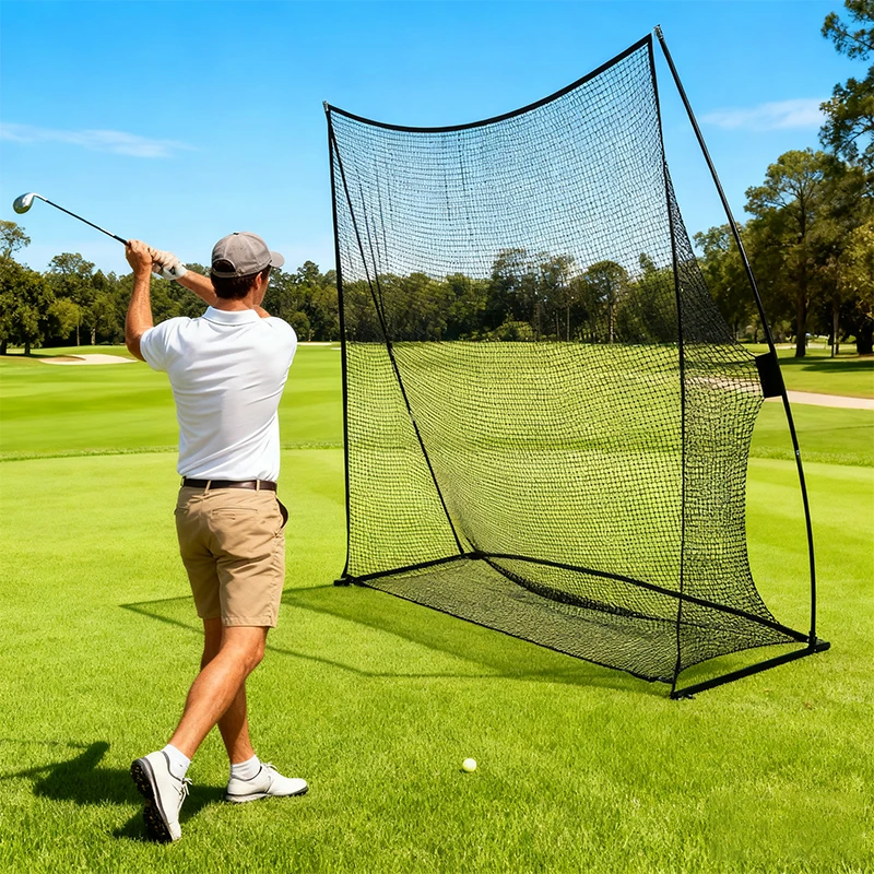 8*8FT Foldable Golf Hitting Net Swing Trainer Nylon Material Custom Indoor Outdoor Practice Net Factory Wholesalepromote sales
8*8FT Foldable Golf Hitting Net Swing Trainer Nylon Material Custom Indoor Outdoor Practice Net Factory Wholesalepromote sales