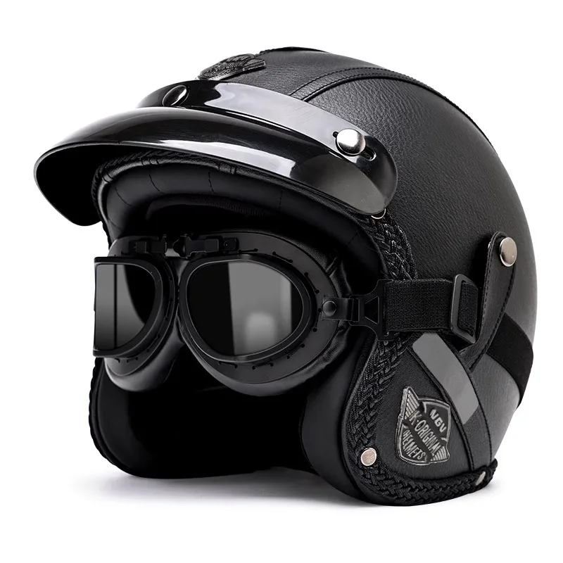 Ретро мотоциклетный шлем, шлем для электросамоката 3/4, легкий и дышащий, подходит для всех сезонов.
Ретро мотоциклетный шлем, шлем для электросамоката 3/4, легкий и дышащий, подходит для всех сезонов.