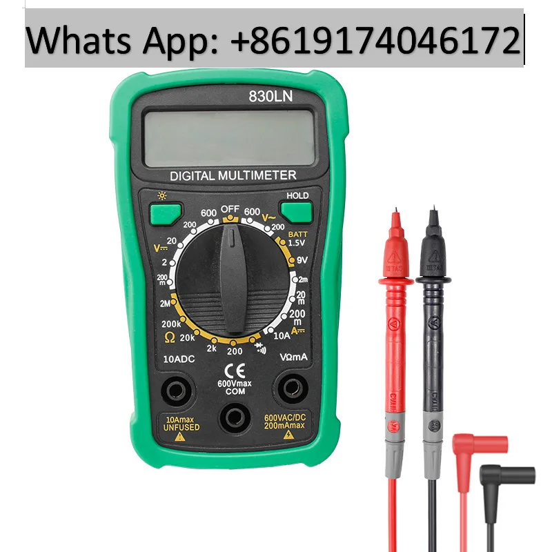 2PCS 830LN Digital Multifunctional Universal Meter Intelligent Student Home Portable Capacitor Voltage Test Meter
2PCS 830LN Digital Multifunctional Universal Meter Intelligent Student Home Portable Capacitor Voltage Test Meter