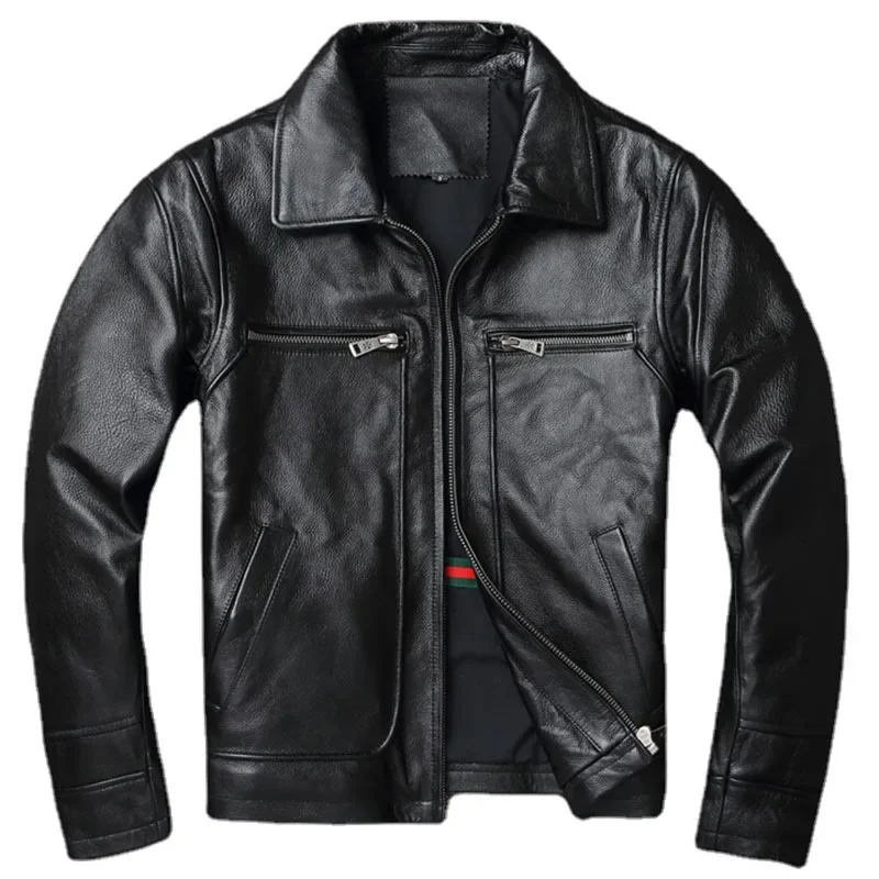 Men Cowhide Coat Vintage Men Leather Jacket Genuine Leather Clothes Men's Winter Jacket Motorcycle Biker Jackets
Men Cowhide Coat Vintage Men Leather Jacket Genuine Leather Clothes Men's Winter Jacket Motorcycle Biker Jackets