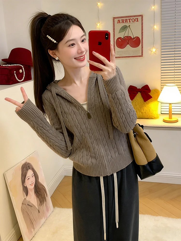 Женский вязаный свитер на молнии, повседневный, мягкий, средней толщины, с длинными рукавами, дышащий, удобный, для весны...
Женский вязаный свитер на молнии, повседневный, мягкий, средней толщины, с длинными рукавами, дышащий, удобный, для весны...