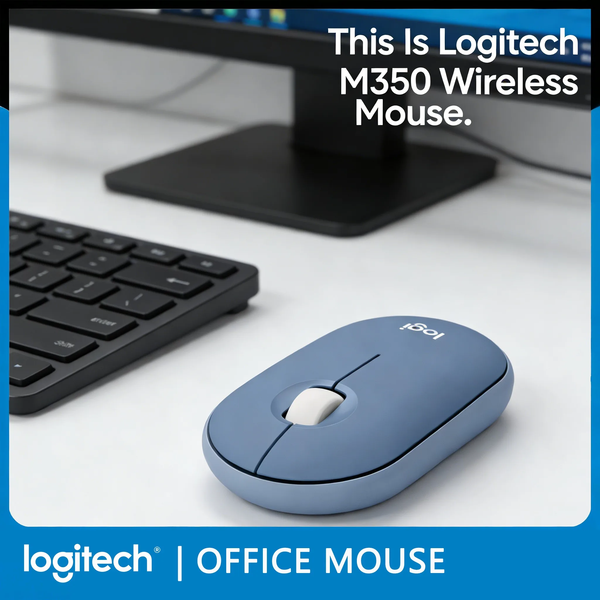 Logitech POP/Pebble M350 Mini Portable Wireless Mouse Ultra-Slim Design Travel Ready
Logitech POP/Pebble M350 Mini Portable Wireless Mouse Ultra-Slim Design Travel Ready