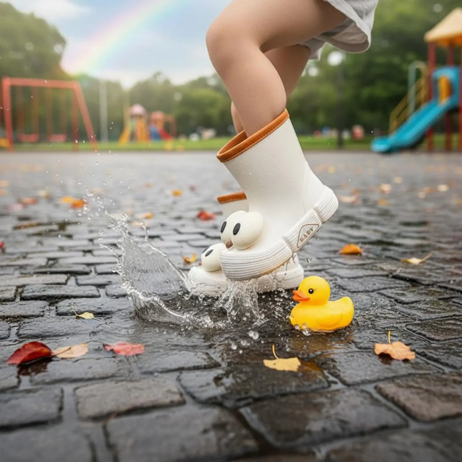 Big Feature Waterproof Boots Non-Slip Sole Cartoon Feature Rain Boots Children's Footwear Pull-on Loop for Little Ones
Big Feature Waterproof Boots Non-Slip Sole Cartoon Feature Rain Boots Children's Footwear Pull-on Loop for Little Ones