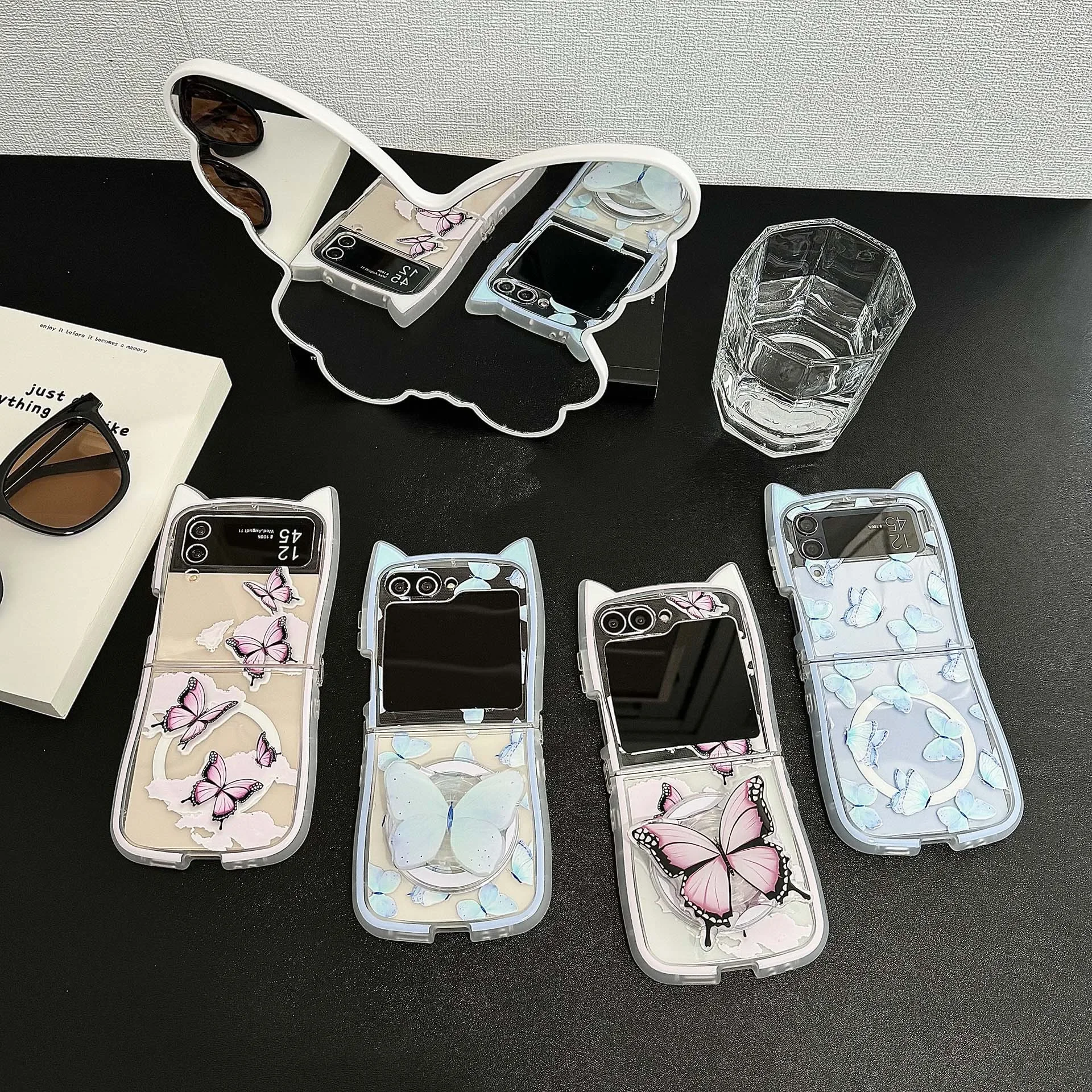 Butterfly Phone Stand Case for Samsung Galaxy Z Flip 6 5 4 3 Protective Back Cover for ZFlip4 ZFlip5 ZFlip6 Case
Butterfly Phone Stand Case for Samsung Galaxy Z Flip 6 5 4 3 Protective Back Cover for ZFlip4 ZFlip5 ZFlip6 Case