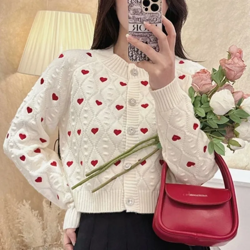 Women Autumn Winter Korean Fashion Button Solid Color O-neck Knitting Women Clothing Fashionable Loose Cardigan Sweater Top Tee
Women Autumn Winter Korean Fashion Button Solid Color O-neck Knitting Women Clothing Fashionable Loose Cardigan Sweater Top Tee