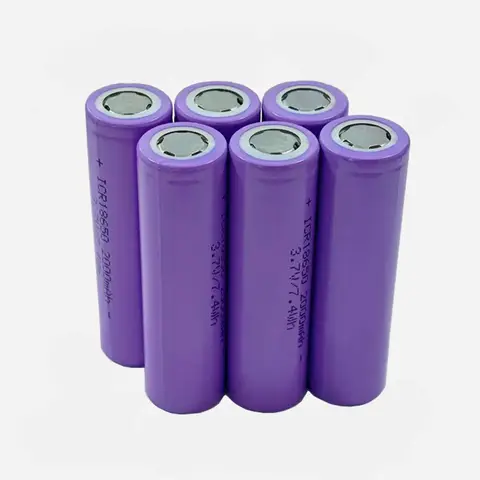 3.7 V ICR18650 Battery 2000mAh 25A Lithium Rechargeable Battery Suitable for Laptop Intercom Instruments Flashlight LED Lights