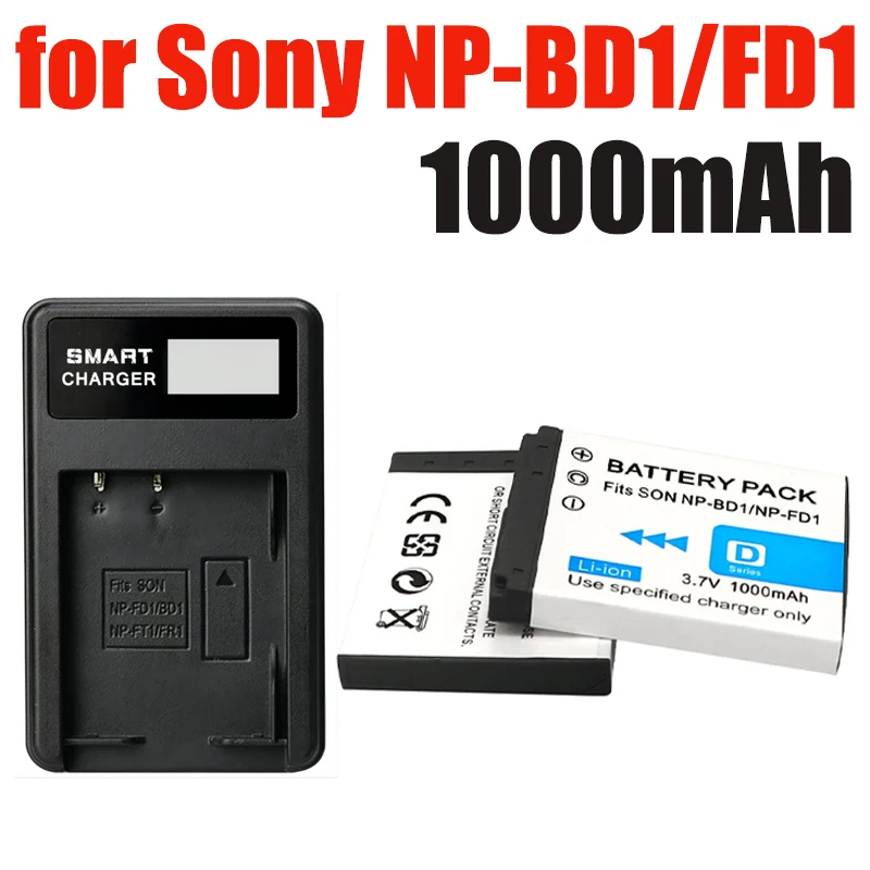 Аккумулятор NP-BD1 NP BD1 для Sony Cyber-shot DSC-G3 P DSC-T77 DSC-T300 DSCTX1 DSC-T700 DSC-T700 Camera 1000mAh
Аккумулятор NP-BD1 NP BD1 для Sony Cyber-shot DSC-G3 P DSC-T77 DSC-T300 DSCTX1 DSC-T700 DSC-T700 Camera 1000mAh
