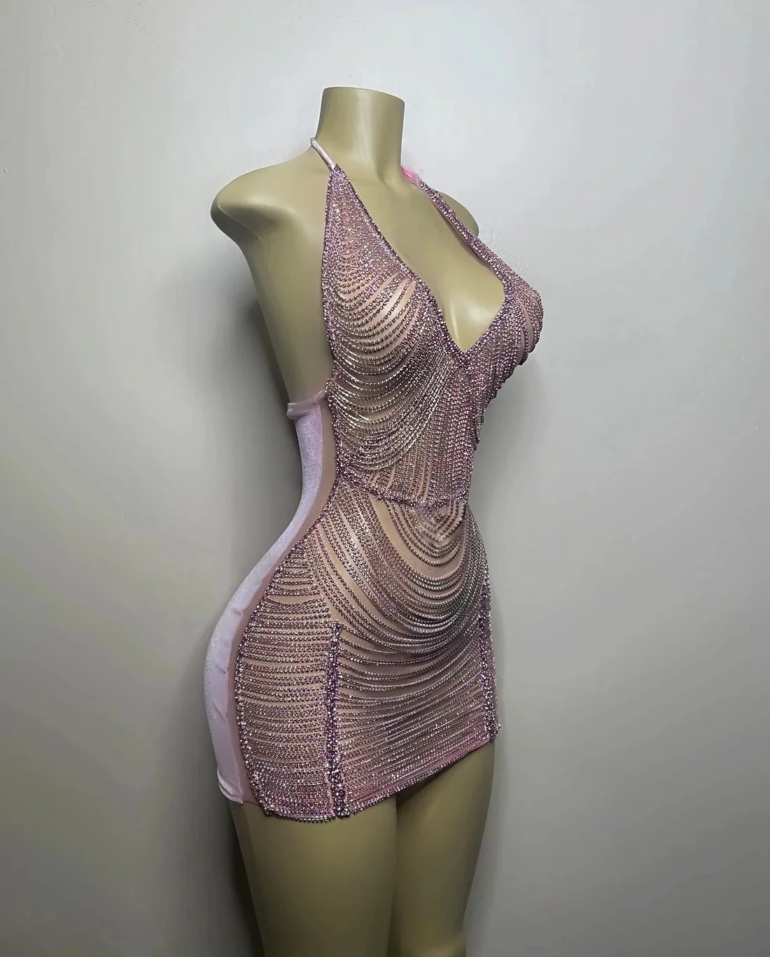 Pink Halter Sexy Short Prom Dresses Black Girls Beaded Birthday Party Dresses African Mini Cocktail Dresses Homecoming
Pink Halter Sexy Short Prom Dresses Black Girls Beaded Birthday Party Dresses African Mini Cocktail Dresses Homecoming