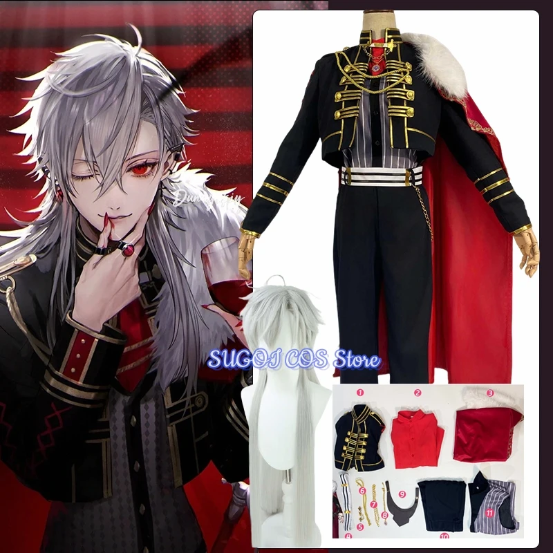 Virtual YouTuber Kuzuha 코스프레 Costume Kuzuh Role-play Wig Shoe Suits VTuber NIJISANJI Black Evening Dress Cloak Unisex Outfit
Virtual YouTuber Kuzuha 코스프레 Costume Kuzuh Role-play Wig Shoe Suits VTuber NIJISANJI Black Evening Dress Cloak Unisex Outfit
