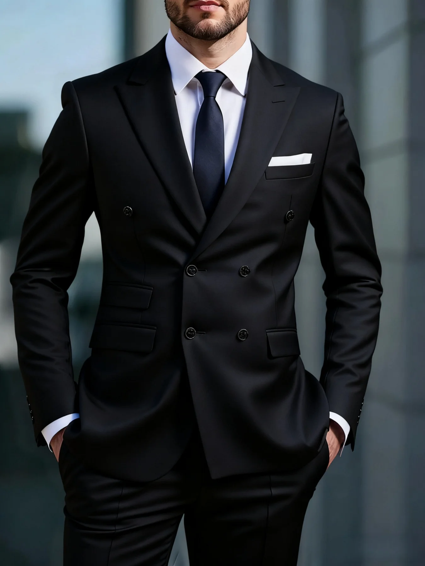 Men's Stylish Event Suit Set Double Breasted Peak Lapel Jacket Trousers Elegant Office Party Wedding
Men's Stylish Event Suit Set Double Breasted Peak Lapel Jacket Trousers Elegant Office Party Wedding