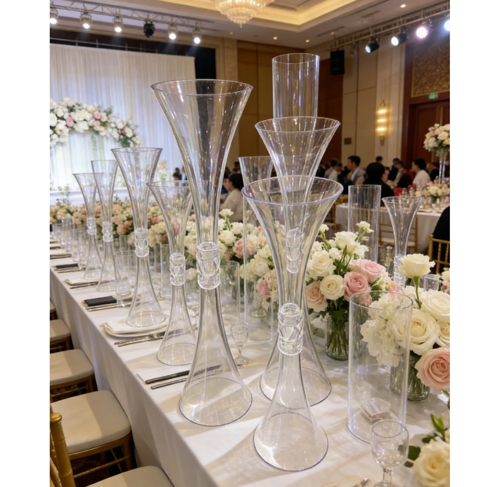 8 шт. прозрачных акриловых ваз для цветов (60-100 см), двусторонние, в форме рожка, для оформления цветочных композиций, для мероприятий, свадеб, столов
8 шт. прозрачных акриловых ваз для цветов (60-100 см), двусторонние, в форме рожка, для оформления цветочных композиций, для мероприятий, свадеб, столов