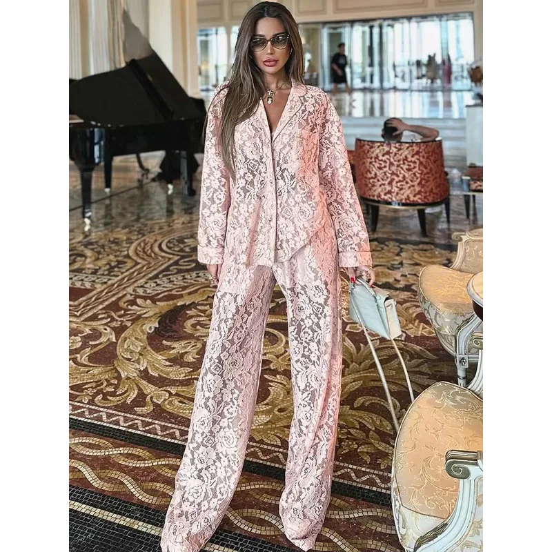 Bonny Summer Pink Perspective Sets Womens 2 Piece Casual Long Sleeve Button Shirts And High Waist Straight Trousers Female Sets
Bonny Summer Pink Perspective Sets Womens 2 Piece Casual Long Sleeve Button Shirts And High Waist Straight Trousers Female Sets